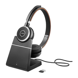 Jabra Evolve 65 MS Duo Headset with Stand Refurbished