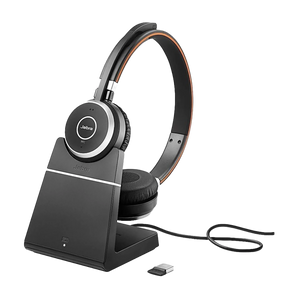 Jabra Evolve 65 MS Duo Headset with Stand