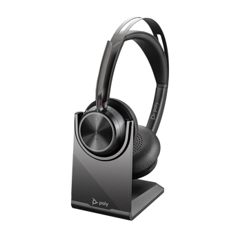 Poly Voyager Focus 2 UC with desk charger
