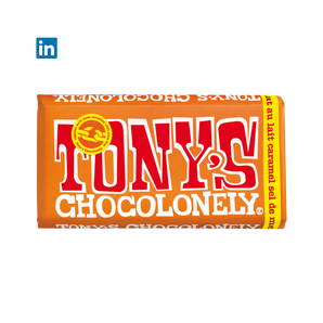 Volg ons op LinkedIn en ontvang een gratis Tony Chocolonely bij je bestelling.